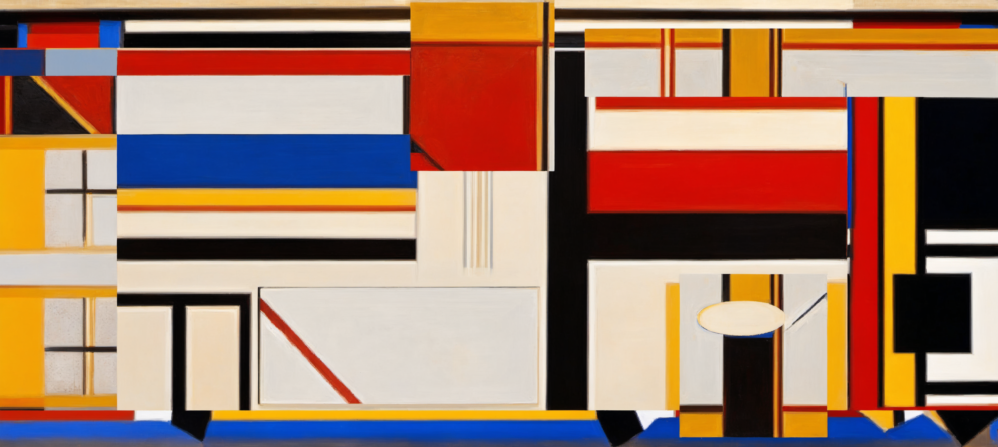 Composition with Red, Blue and Yellow No. 18
