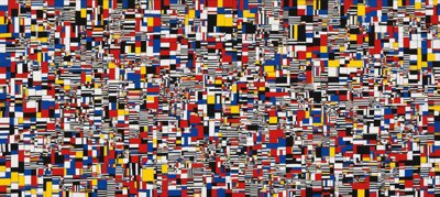 Composition with Red, Blue and Yellow No. 14