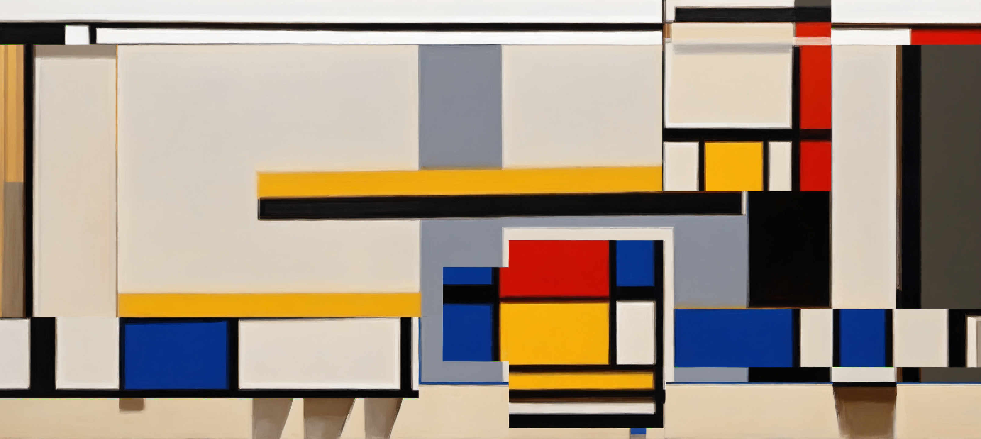 Composition with Red, Blue and Yellow No. 14