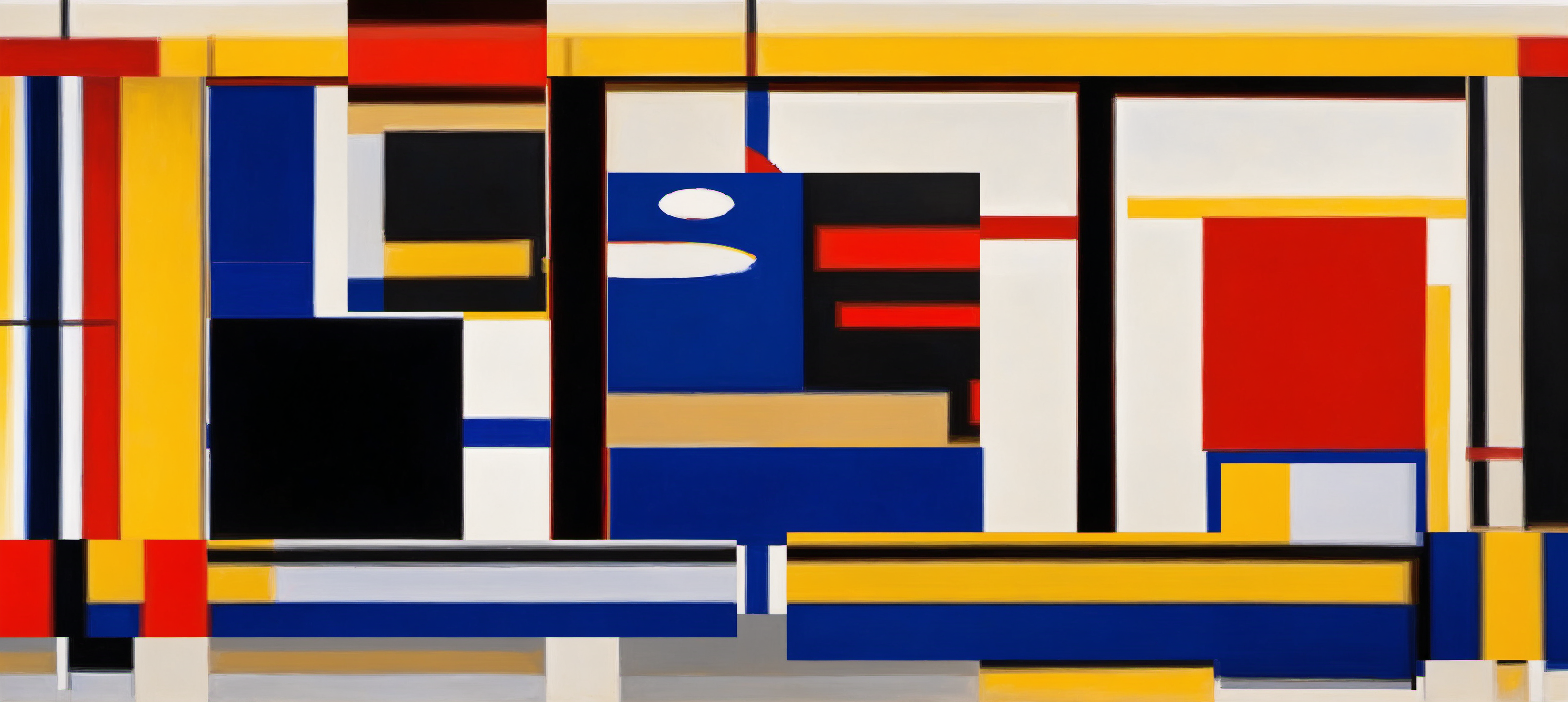Composition with Red, Blue and Yellow No. 15