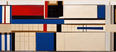 Composition with Red, Blue and Yellow No. 9