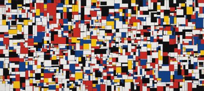 Composition with Red, Blue and Yellow No. 17