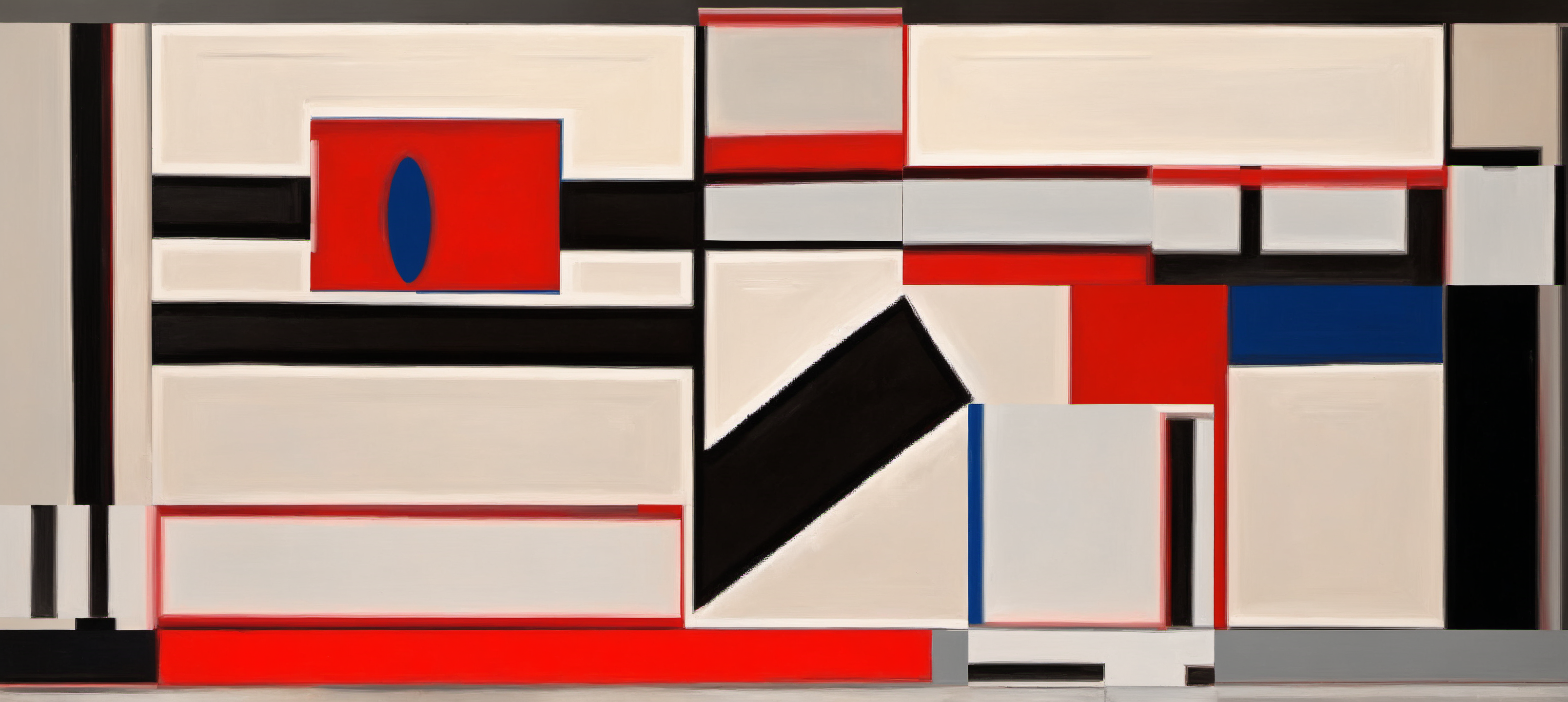 Composition with Red, Blue and Yellow No. 12