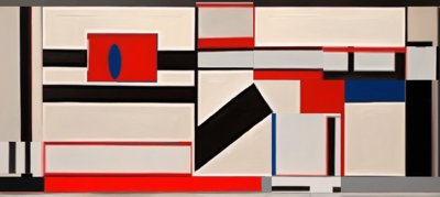 Composition with Red, Blue and Yellow No. 12