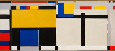 Composition with Red, Blue and Yellow No. 19