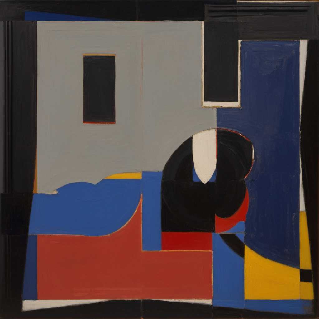 Composition with Red, Blue and Yellow No. 9